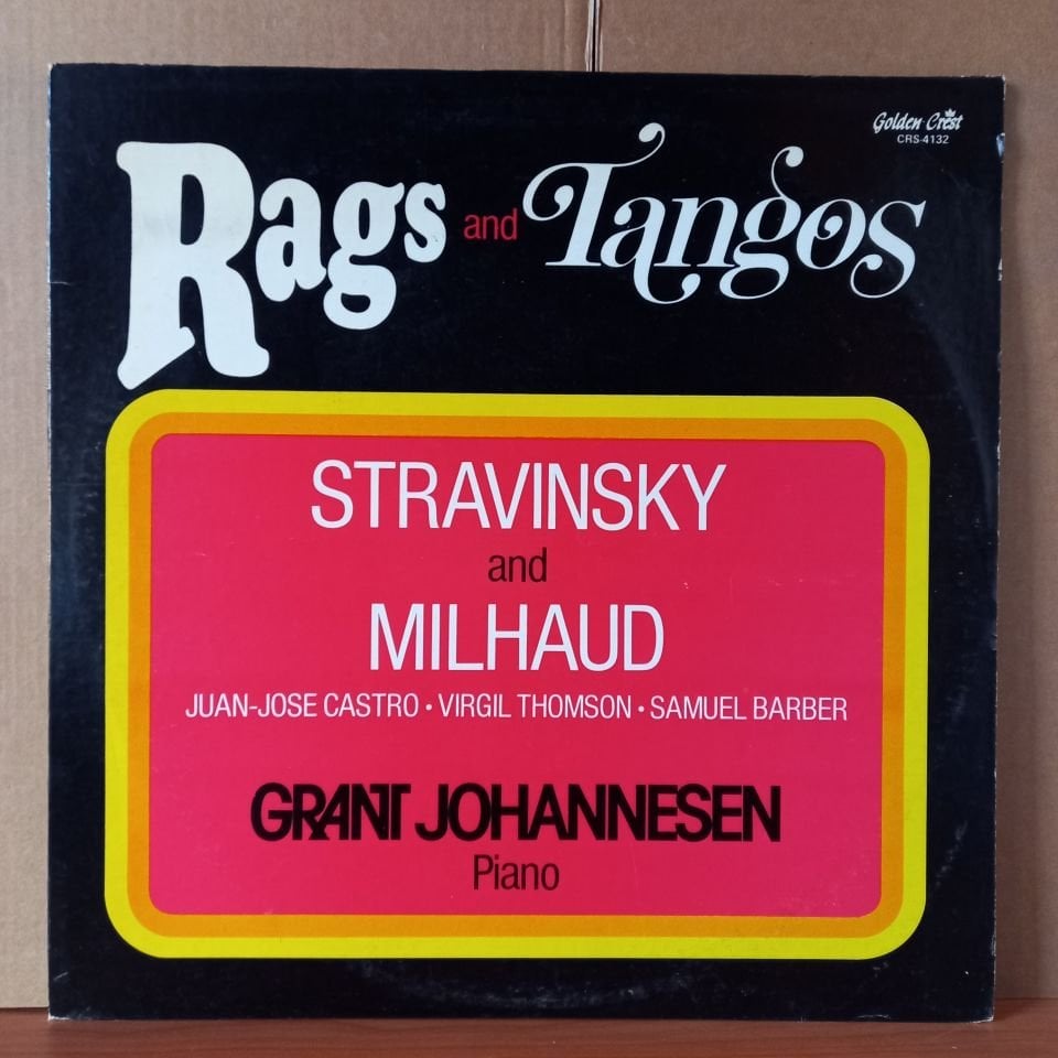 RAGS AND TANGOS / STRAVINSKY AND MILHAUD / GRANT JOHANNESEN - LP 2.EL PLAK