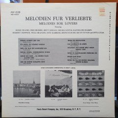 MELODIEN FUR VERLIEBTE / MELODIES FOR LOVERS / RENEE FRANKE, FRED BREMER, BRITT JORDAN, DIE BELCANTOS - LP 2.EL PLAK