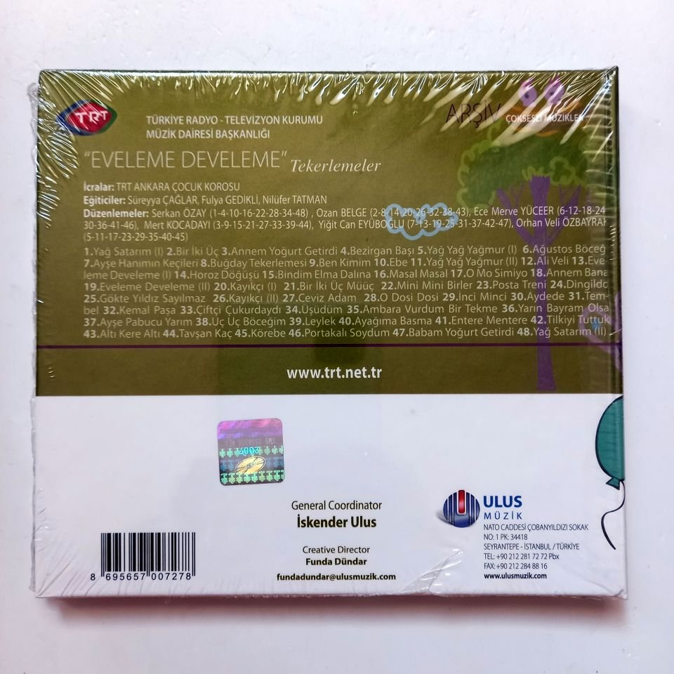 EVELEME DEVELEME / TEKERLEMELER / TRT ARŞİV SERİSİ 154 - CD SIFIR