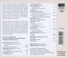 ART OF TURKISH SONGS - SERGEY GAVRILOV MESUT IKTU / REY SAYGUN KODALLI AKIN AKSES SUN - CD 2.EL