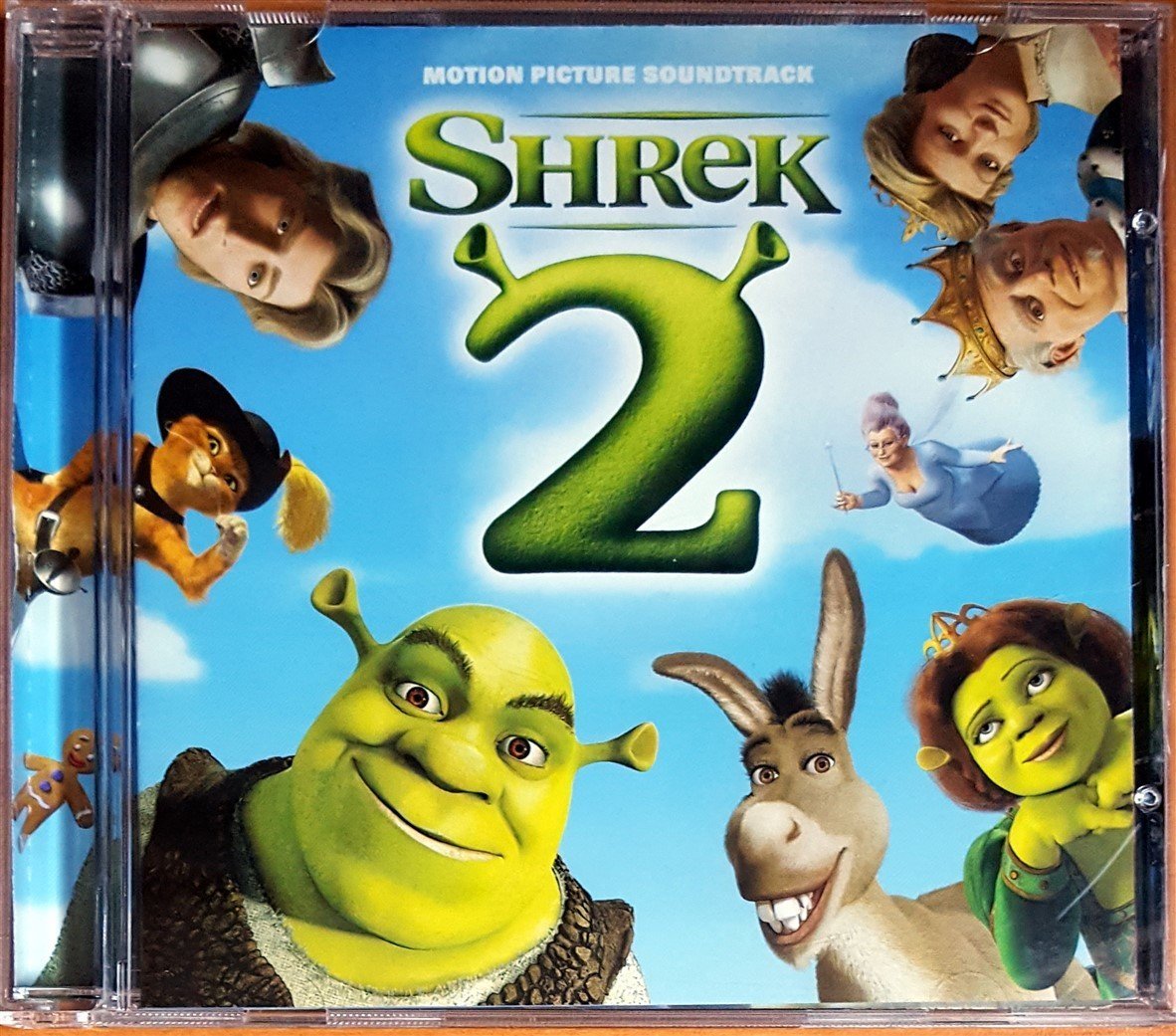 SHREK 2 SOUNDTRACK / COUNTING CROWS, TOM WAITS, DAVID BOWIE, NICK CAVE & THE BAD SEEDS, PETE YORN (2004) DREAMWORKS / GEFFEN CD 2.EL