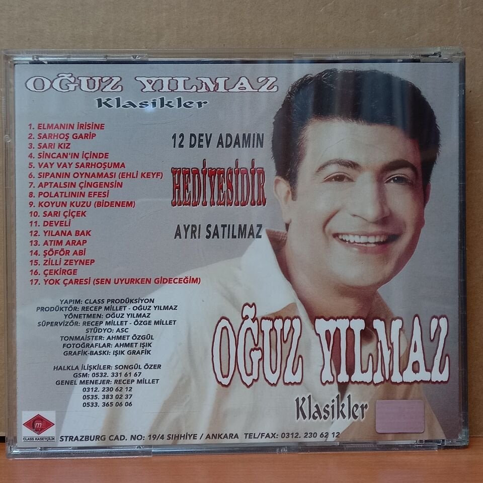OĞUZ YILMAZ - KLASİKLER / SEÇME 17 ESER (1998) - CD 2.EL