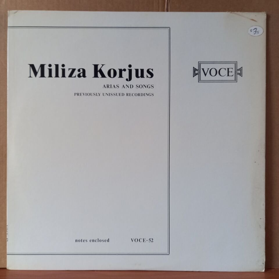 MILIZA KORJUS – ARIAS AND SONGS / PREVIOUSLY UNISSUED RECORDINGS / WAGNER, DONIZETTI, GOUNOD, TCHAIKOVSKY, BRAHMS, GRIEG, SCHUBERT - LP 2.EL PLAK