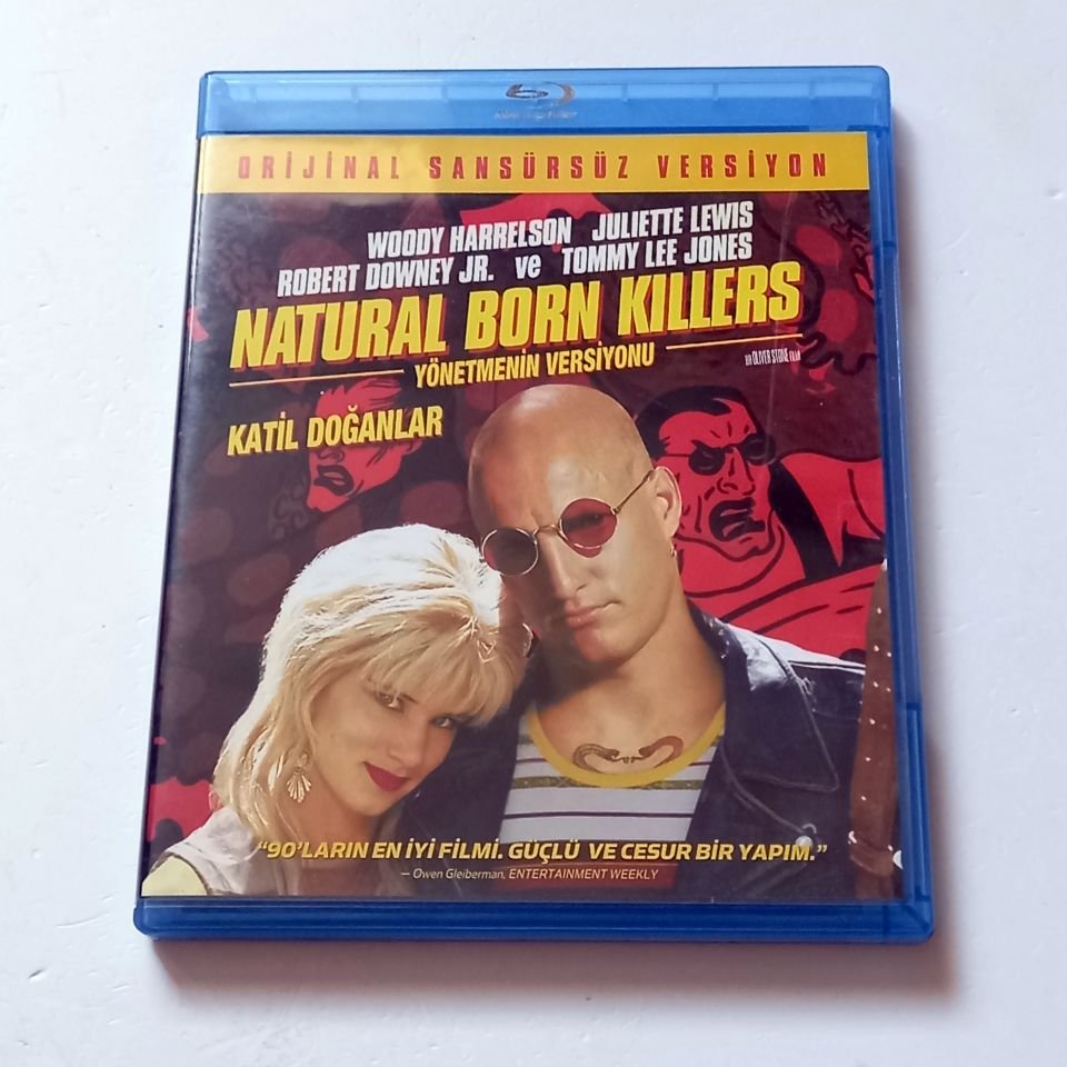 NATURAL BORN KILLERS / KATİL DOĞANLAR - WOODY HARRELSON, JULIETTE LEWIS, ROBERT DOWNEY JR. - YÖN.: OLIVER STONE - BLU-RAY YÖNETMENİN VERSİYONU 2.EL