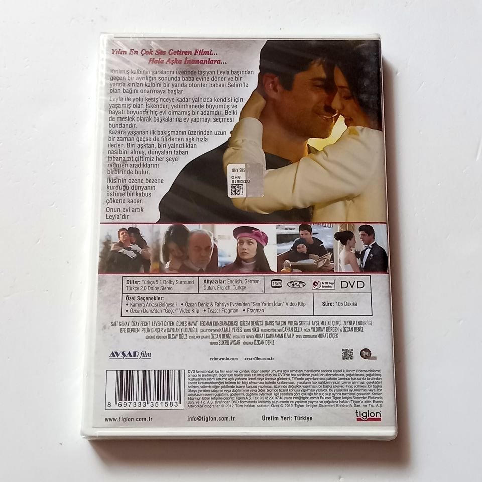 EVİM SENSİN - ÖZCAN DENİZ, FAHRİYE EVCEN - YÖN.: ÖZCAN DENİZ - DVD AMBALAJINDA SIFIR