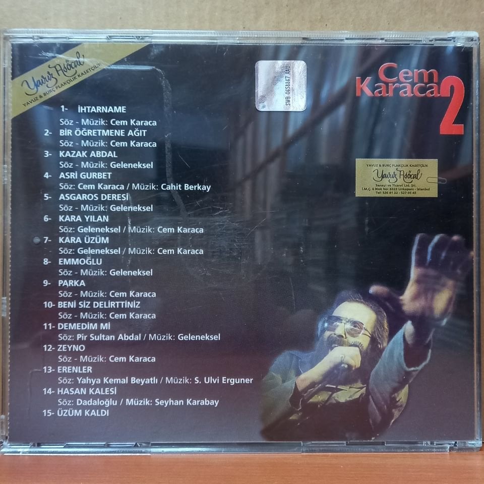 CEM KARACA - CEM KARACA 2 (1998) - CD 2.EL