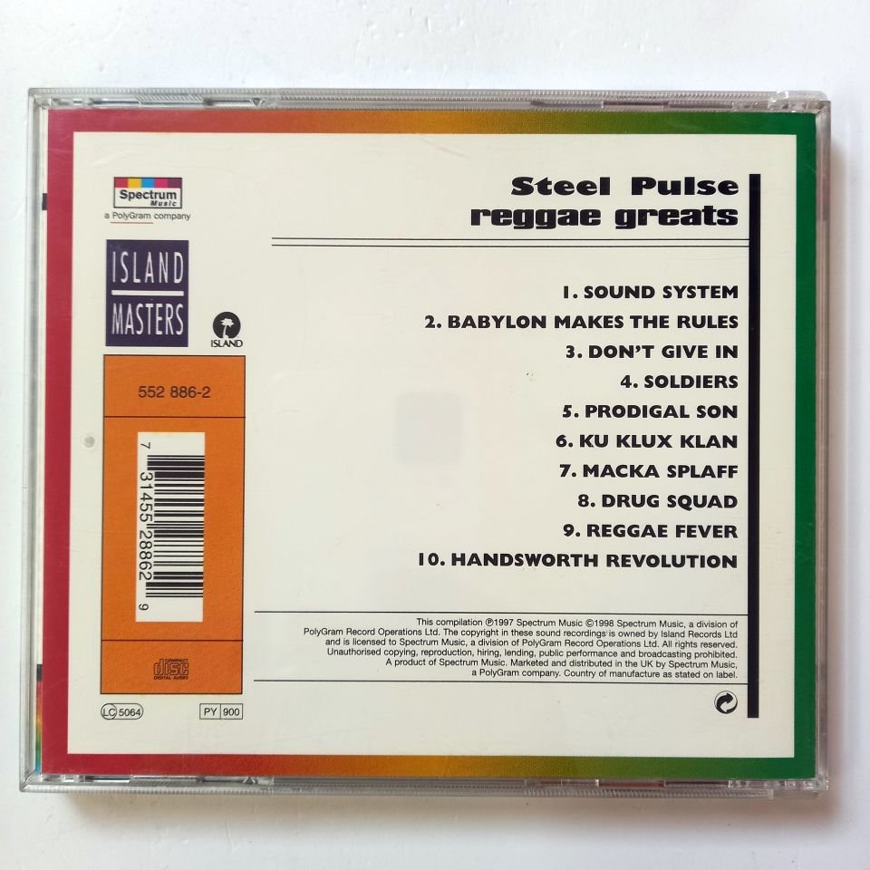 STEEL PULSE – REGGAE GREATS (1998) - CD 2.EL