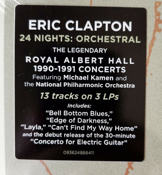 ERIC CLAPTON - 24 NIGHTS (1991) / ORCHESTRAL - 3LP 180GR 2023 EDITION SIFIR PLAK