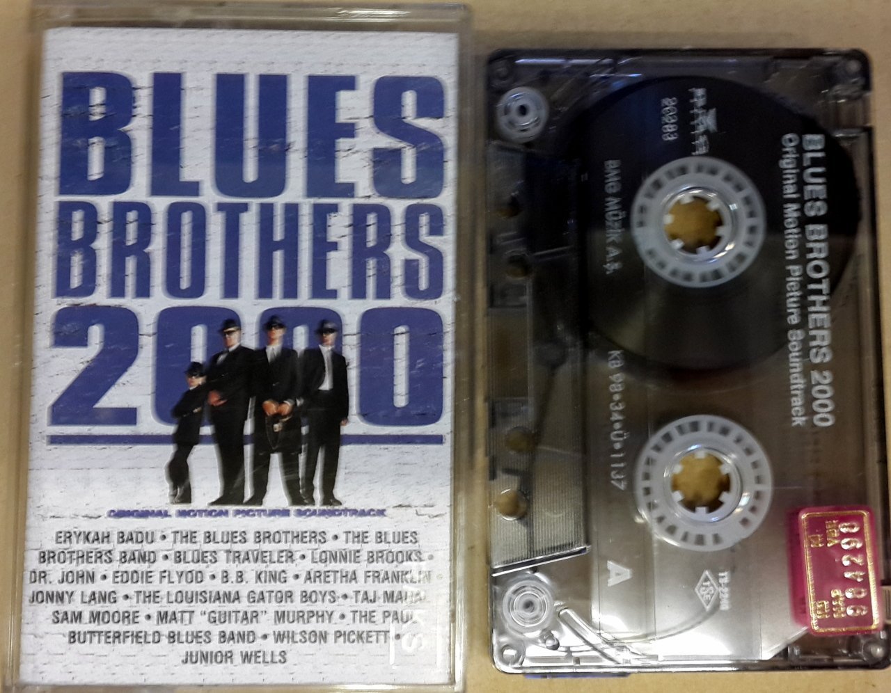 BLUES BROTHERS 2000 SOUNDTRACK CASSETTE 1998 MADE IN TURKEY ''USED''