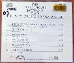THE BARRELHOUSE JAZZBAND PLAYS: THE NEW ORLEANS RENAISSANCE (1987) MADE IN WEST GERMANY CD 2.EL
