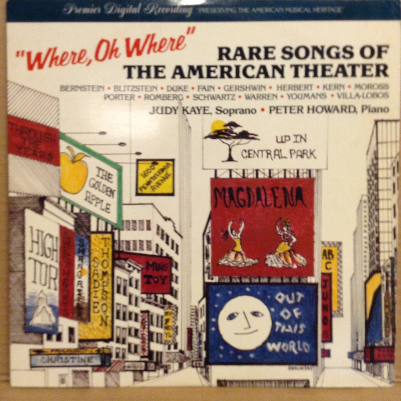 ''WHERE OH WHERE'' - RARE SONGS OF THE AMERICAN THEATER (1986) LP 2.EL PLAK