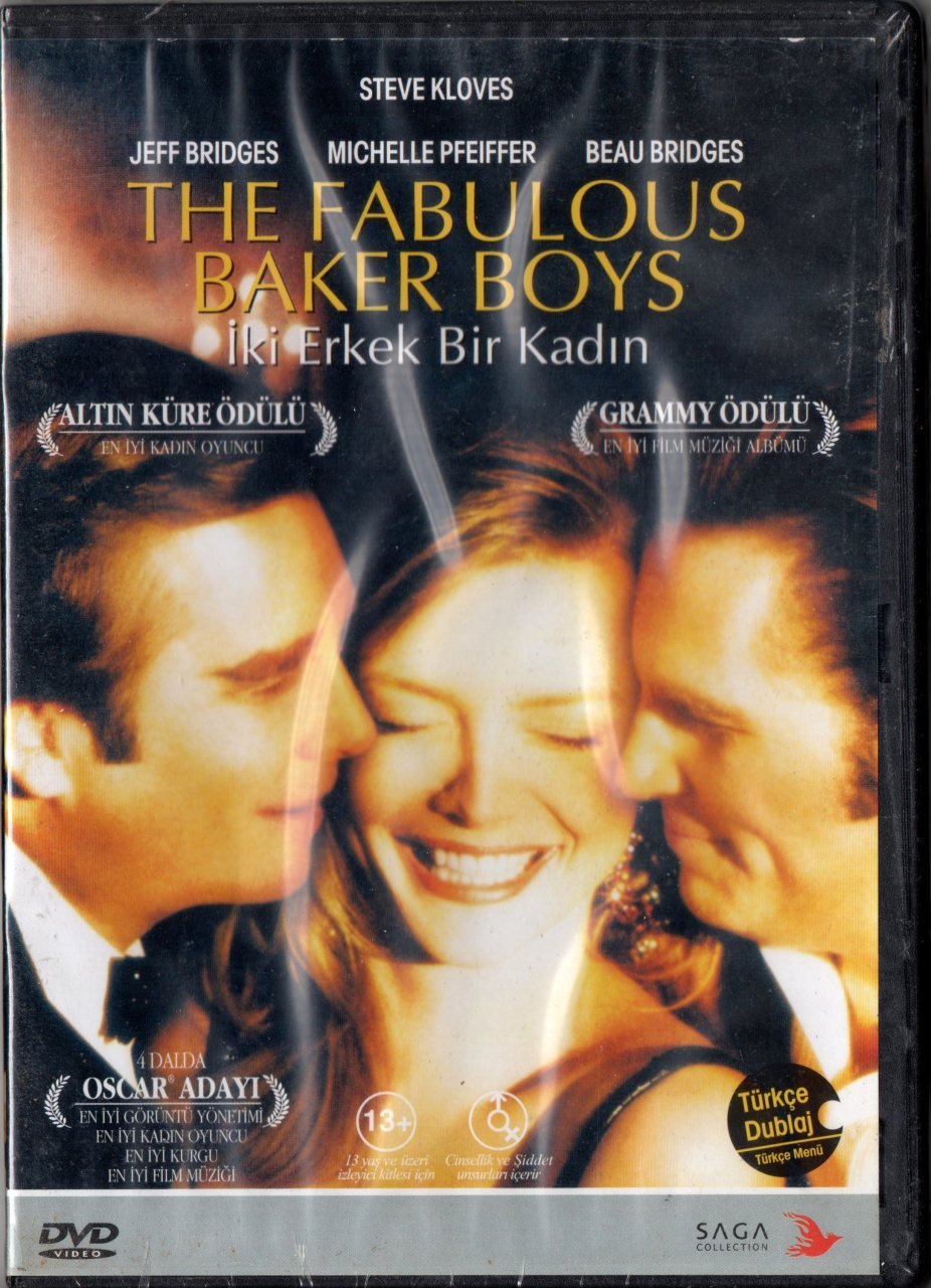 İKİ ERKEK BİR KADIN - THE FABULOUS BAKER BOYS - JEFF BRIDGES - MICHELLE PFEIFFER - BEAU BRIDGES - DVD SIFIR