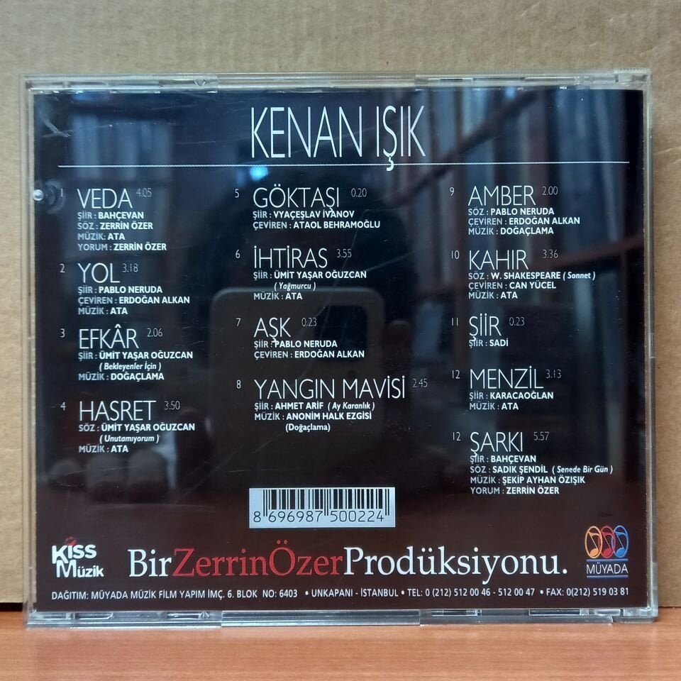 KENAN IŞIK / BİR ZERRİN ÖZER PRODÜKSİYONU (2001) - CD 2.EL