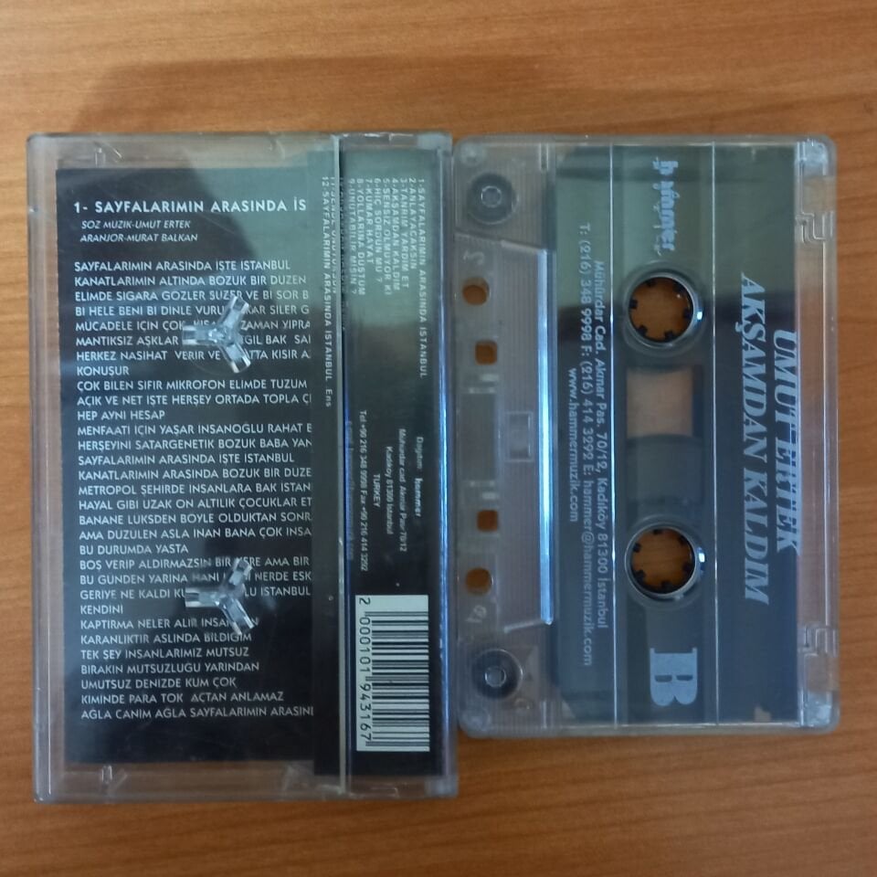 UMUT ERTEK - AKŞAMDAN KALDIM - KASET 2.EL