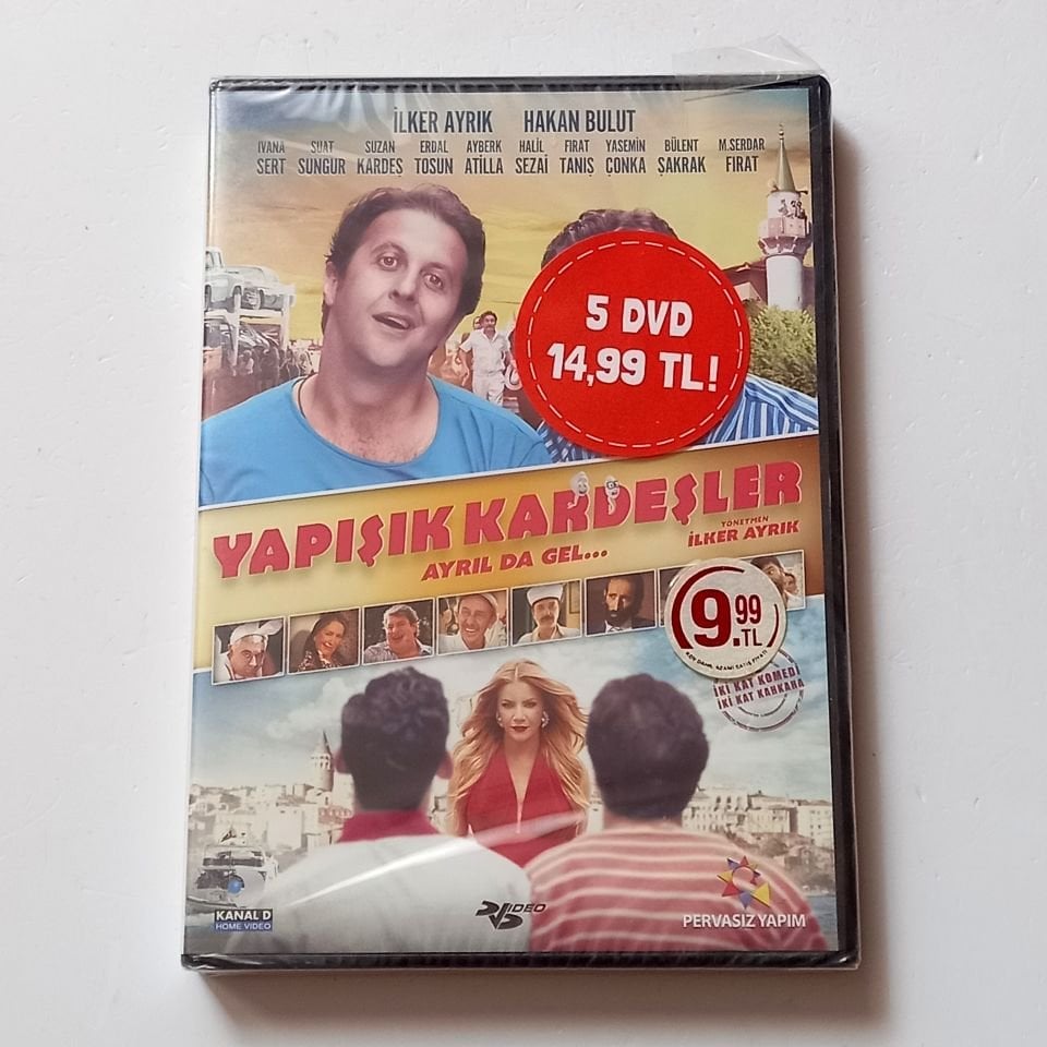 YAPIŞIK KARDEŞLER - İLKER AYRIK, HAKAN BULUT - YÖN.: İLKER AYRIK - DVD AMBALAJINDA SIFIR