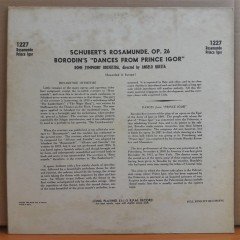 MUSIC OF THE BALLET: SCHUBERT, BORODIN, DELIBES - ROME SYMPHONY ORCHESTRA, ANGELO QUESTA (1952) - LP 2.EL PLAK