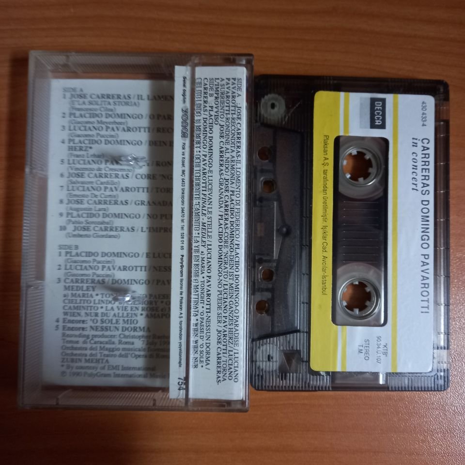 CARRERAS, DOMINGO, PAVAROTTI - IN CONCERT / MEHTA (1990) - KASET 2.EL