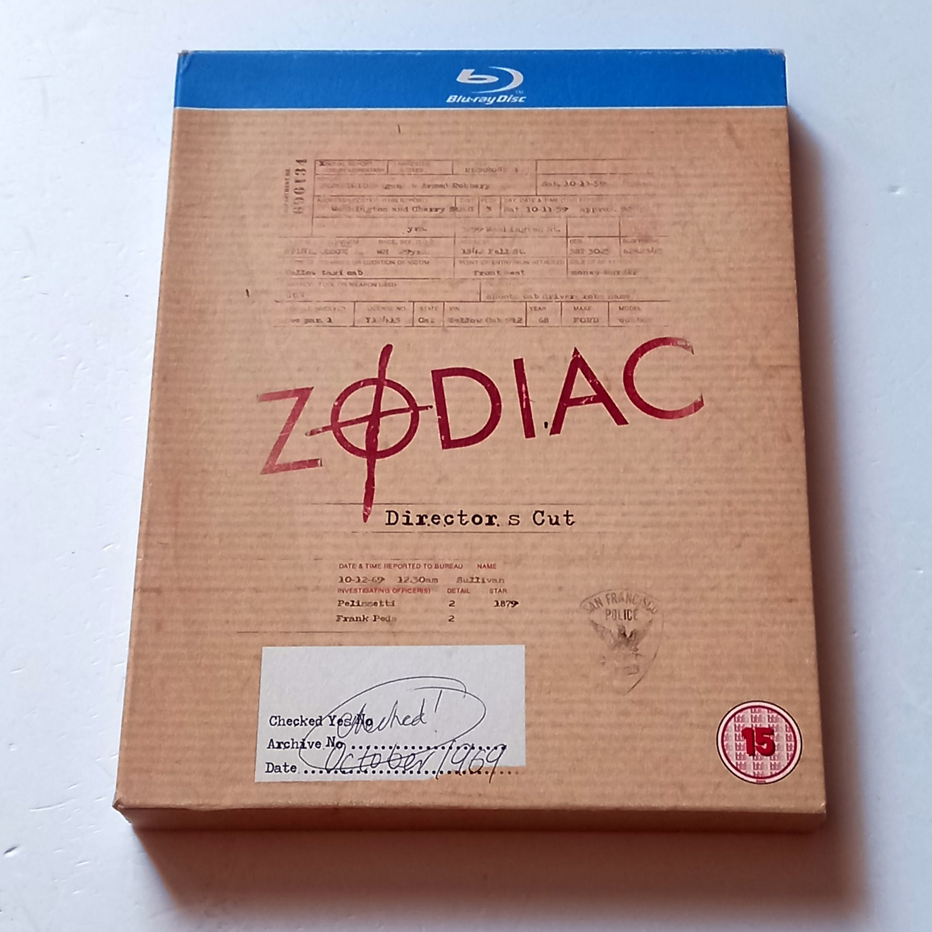 ZODIAC - JAKE GYLLENHAAL, MARK RUFFALO, ROBERT DOWNEY JR. - YÖN.: DAVID FINCHER - BLU-RAY DIRECTOR'S CUT SLIPCASE REGION FREE 2.EL TÜRKÇE ALTYAZI YOKTUR