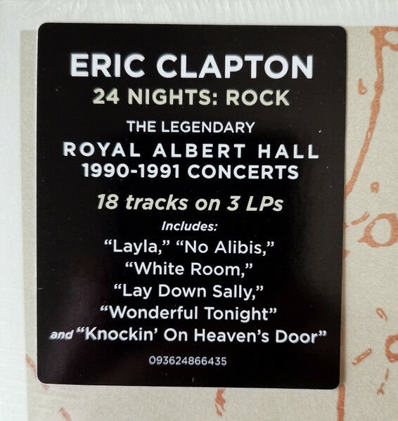ERIC CLAPTON - 24 NIGHTS (1991) / ROCK - 3LP 180GR 2023 EDITION SIFIR PLAK