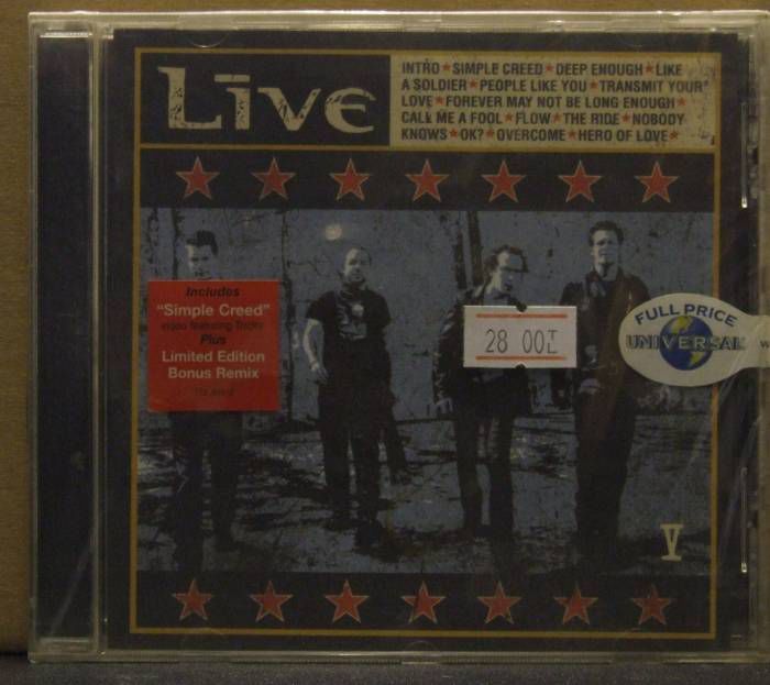 LIVE V 2001 ALBUM CD SIFIR