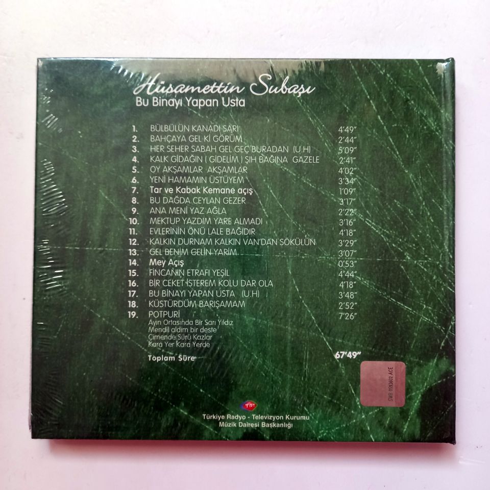 HÜSAMETİN SUBAŞI - BU BİNAYI YAPAN USTA - TRT CD SIFIR