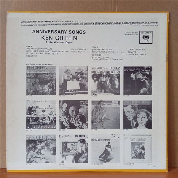 KEN GRIFFIN – ANNIVERSARY SONGS - LP 2.EL PLAK