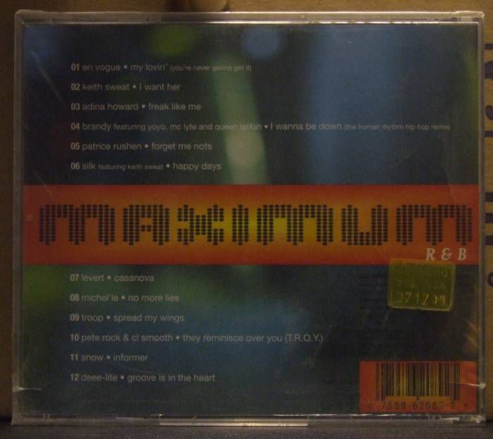 MAXIMUM R'N'B BRANDY EN VOGUE ....CD SIFIR