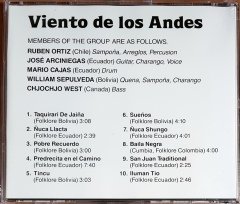 VIENTO DE LOS ANDES - VIENTO DE LOS ANDES (1998) CD 2.EL