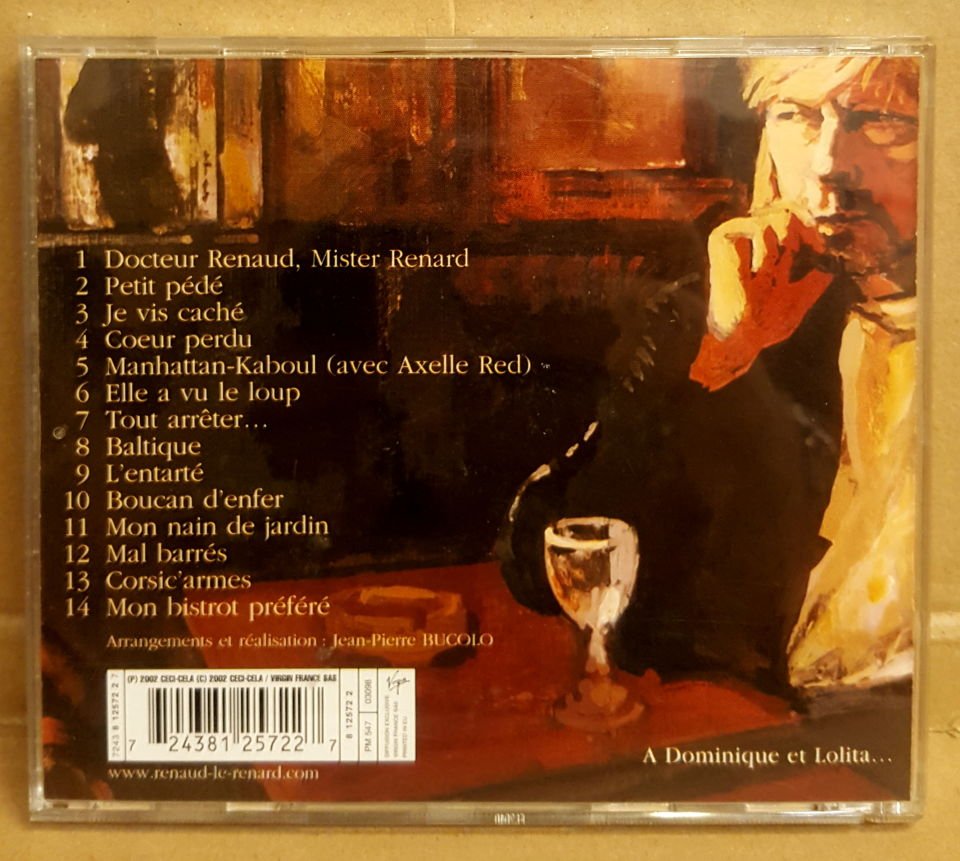 RENAUD - BOUCAN D'ENFER (2002) - CD FRENCH POP ROCK CHANSON 2.EL