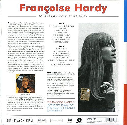 FRANÇOISE HARDY - TOUS LES GARÇONS ET LES FILLES (1962) - LP 2017 SIFIR PLAK
