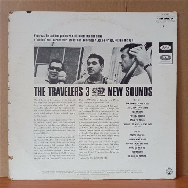 THE TRAVELERS 3 – NEW SOUNDS (1965) - LP 2.EL PLAK