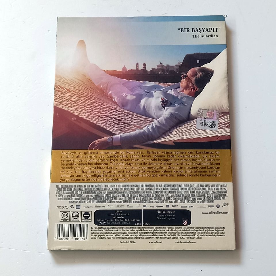 MUHTEŞEM GÜZELLİK - LA GRANDE BELLEZZA - PAOLO SORRENTINO - DVD 2.EL