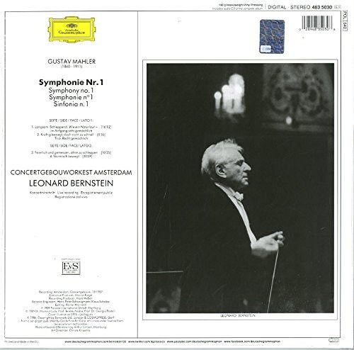 MAHLER - SYMPHONIE NO 1 / BERNSTEIN (1989) - LP 180GR 2018 EDITION DEUTSCHE GRAMMOPHON SIFIR PLAK