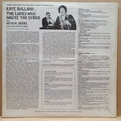 THE LADIES WHO WROTE THE LYRICS / ORIGINAL CAST RECORDING / KAYE BALLARD, ARTHUR SIEGEL (1985) - LP DÖNEM BASKISI SIFIR PLAK