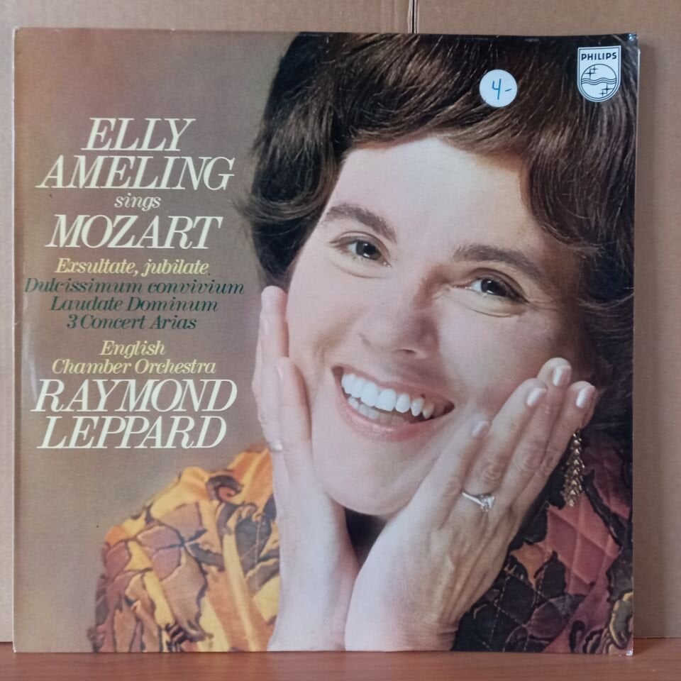 ELLY AMELING SINGS MOZART / EXSULTATE, JUBILATE / DULCISSIMUM CONVIVIUM / LAUDATE DOMINUM / 3 CONCERT ARIAS / ENGLISH CHAMBER ORCHESTRA, RAYMOND LEPPARD (1970) - LP 2.EL PLAK