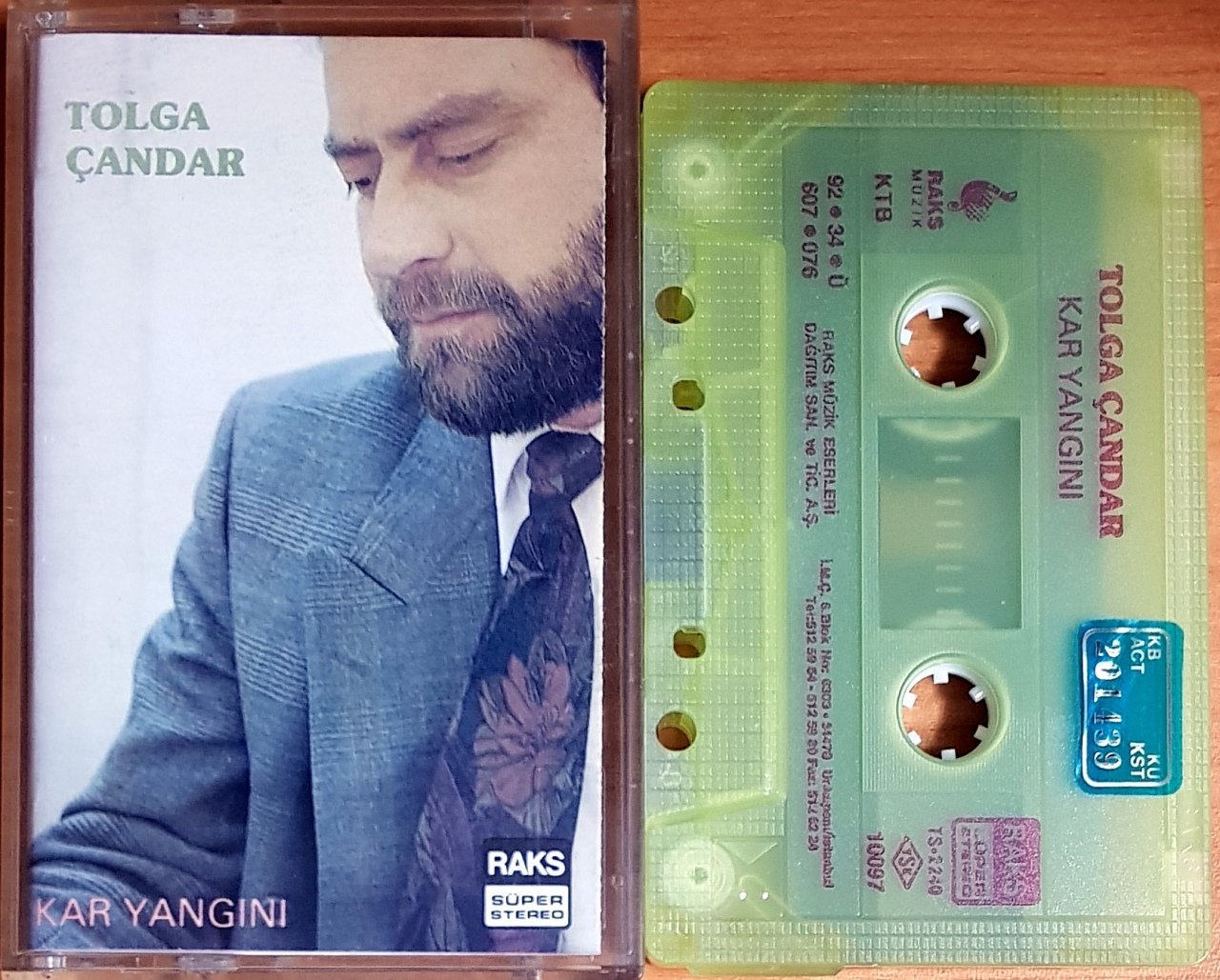 TOLGA ÇANDAR - KAR YANGINI (1992) RAKS MÜZİK KASET 2.EL