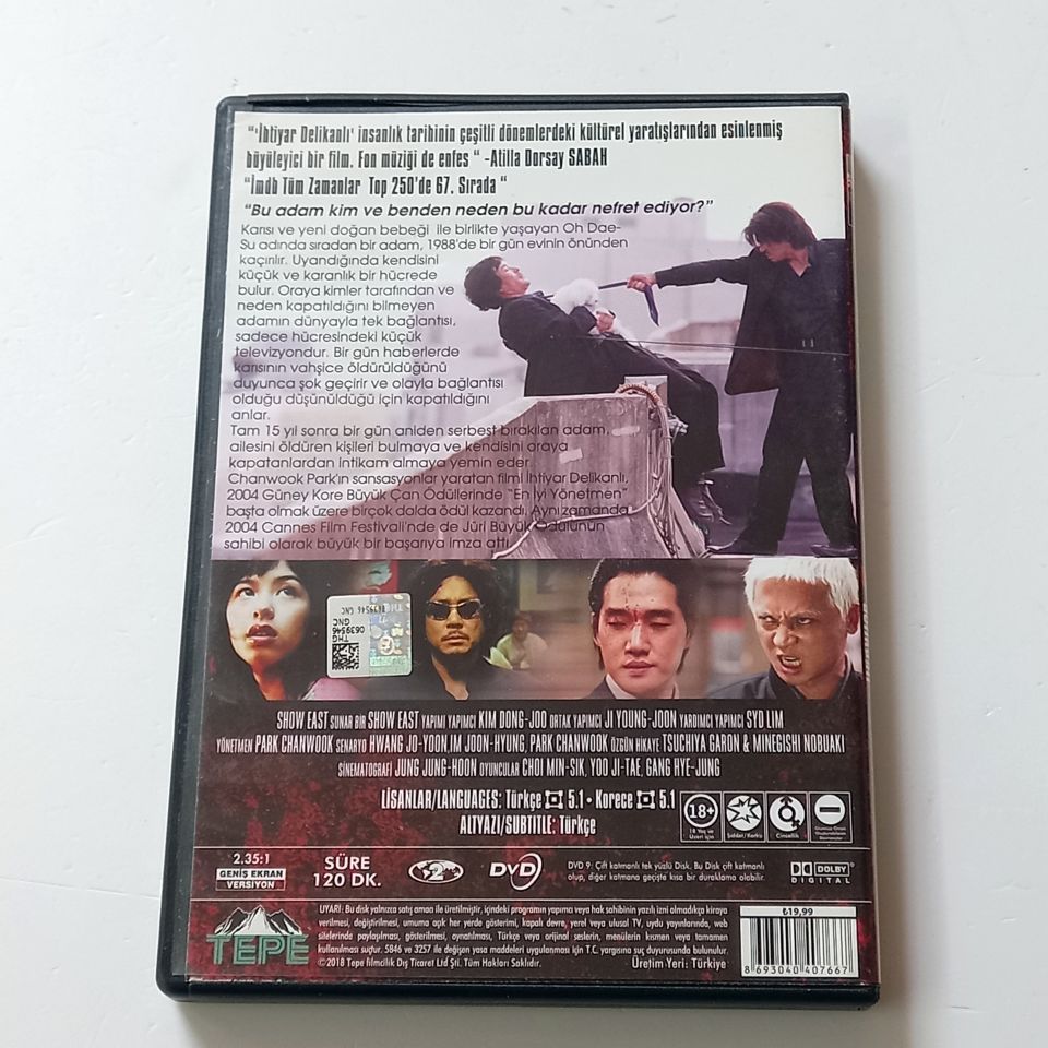 İHTİYAR DELİKANLI - OLDBOY - CHANWOOK PARK - DVD 2.EL
