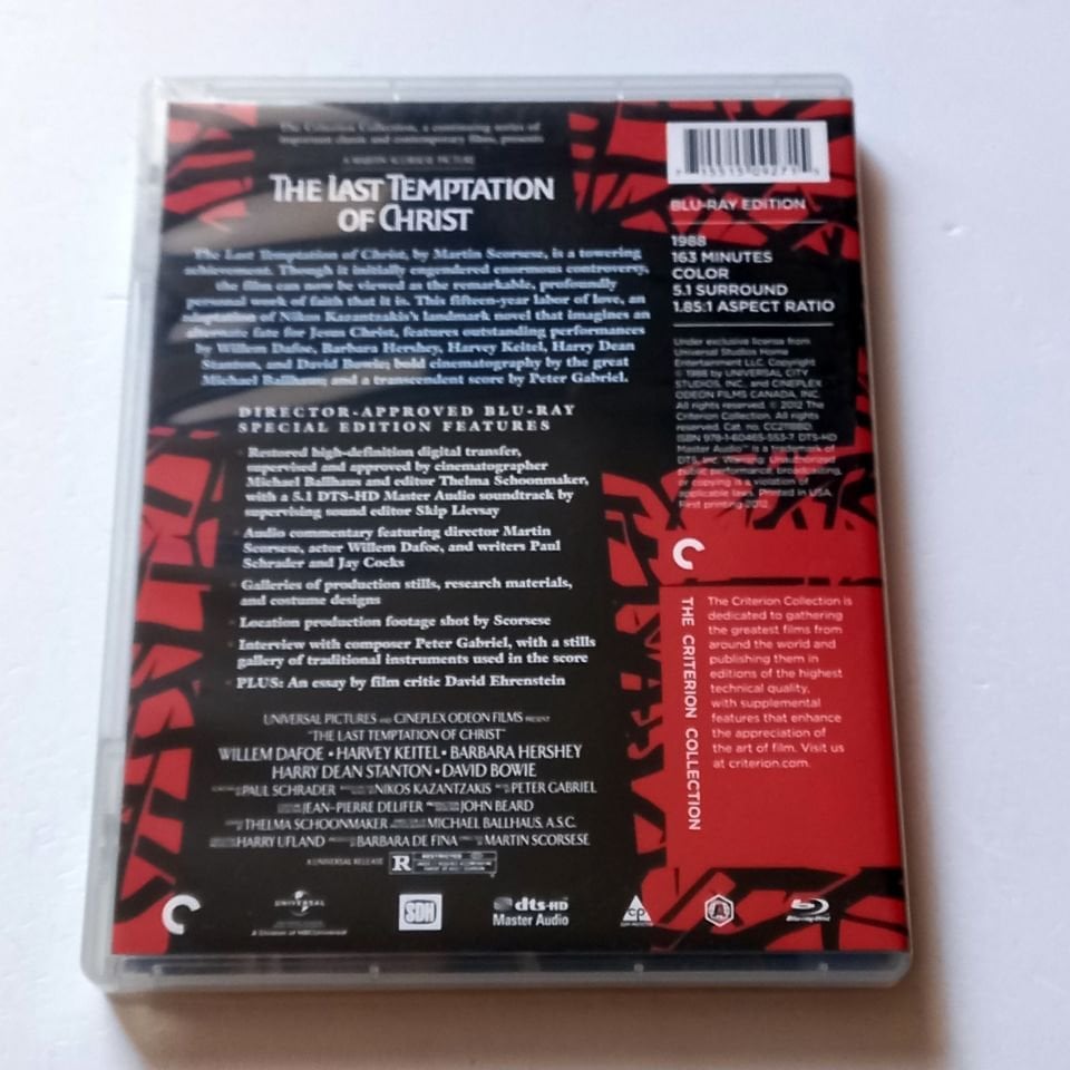 THE LAST TEMPTATION OF CHRIST - WILLEM DAFOE, HARVEY KEITEL - YÖN.: MARTIN SCORSESE - BLU-RAY REGION A  2.EL TÜRKÇE ALTYAZI YOKTUR