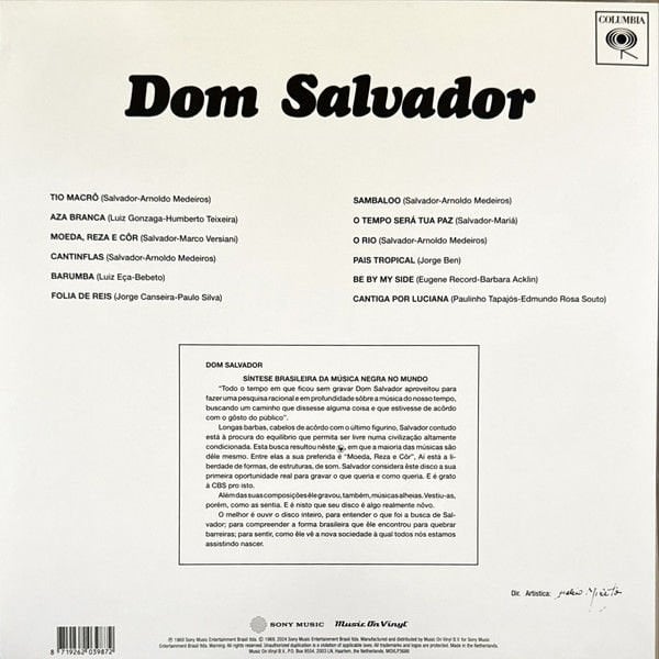 DOM SALVADOR - DOM SALVADOR (1969) - LP 180GR 2025 SILVER COLOURED EDITION LATIN JAZZ SIFIR PLAK