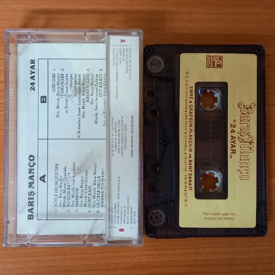 BARIŞ MANÇO - 24 AYAR - KASET 2.EL