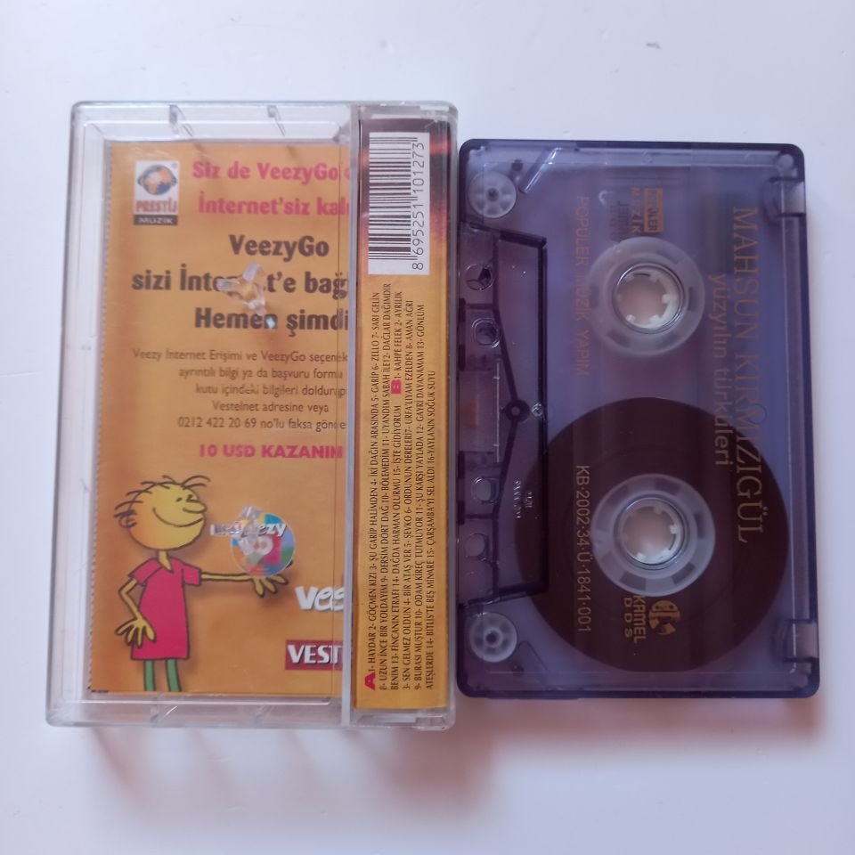 MAHSUN KIRMIZIGÜL - YÜZYILIN TÜRKÜLERİ (2002) - KASET 2.EL