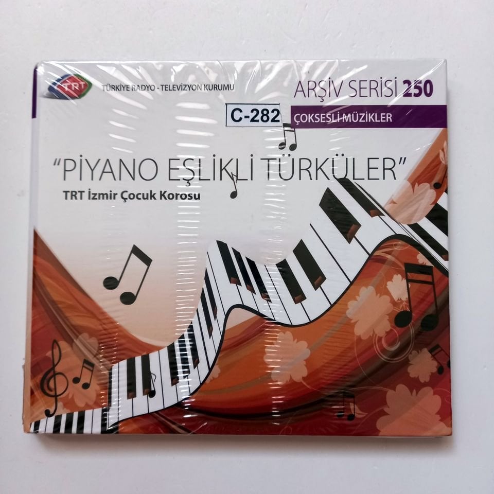 PİYANO EŞLİKLİ TÜRKÜLER / TRT İZMİR KOROSU / TRT ARŞİV SERİSİ 250 - CD SIFIR
