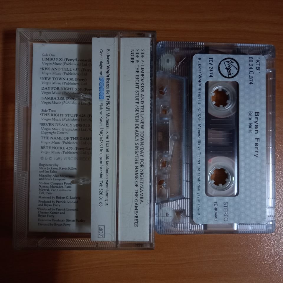 BRYAN FERRY - BETE NOIRE (1988) - KASET 2.EL