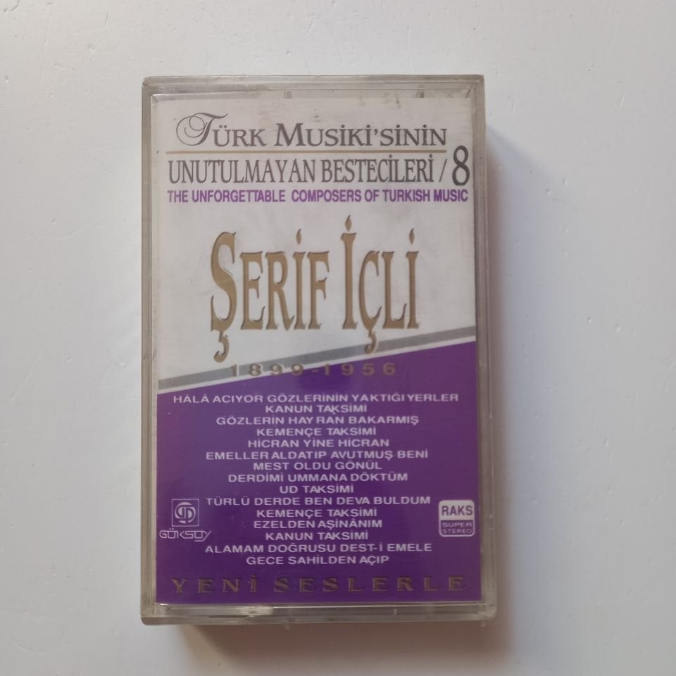 ŞERİF İÇLİ / TÜRK MUSİKİ'SİNİN UNUTULMAYAN BESTECİLERİ 8 (1993) - KASET SIFIR