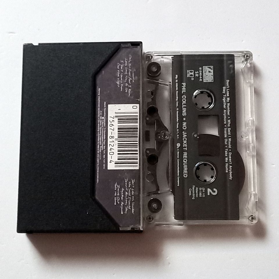 PHIL COLLINS - NO JACKET REQUIRED (1985) - KASET MADE IN USA 2.EL