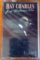 RAY CHARLES - JUST BETWEEN US (1988) UZELLI CASSETTE MADE IN TURKEY ''NEW'' PAPER LABEL
