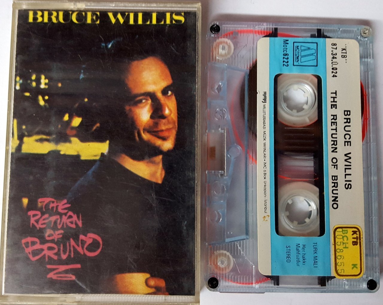 BRUCE WILLIS - THE RETURN OF BRUNO (1987) MMY CASSETTE MADE IN TURKEY ''USED''