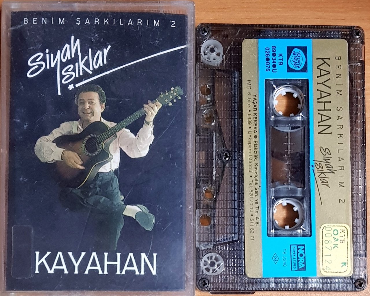 KAYAHAN - SİYAH IŞIKLAR / BENİM ŞARKILARIM 2 (1989) - YAŞAR KEKEVA KASET 2.EL