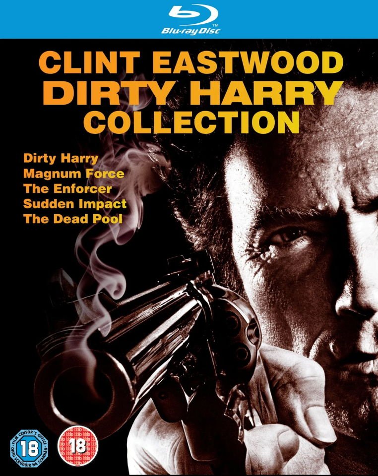 CLINT EASTWOOD DIRTY HARRY COLLECTION - MAGNUM FORCE, THE ENFORCER, SUDDEN IMPACT, THE DEAD POOL -  BLU-RAY BOX SET AMBALAJINDA SIFIR - TÜRKÇE ALTYAZI YOKTUR