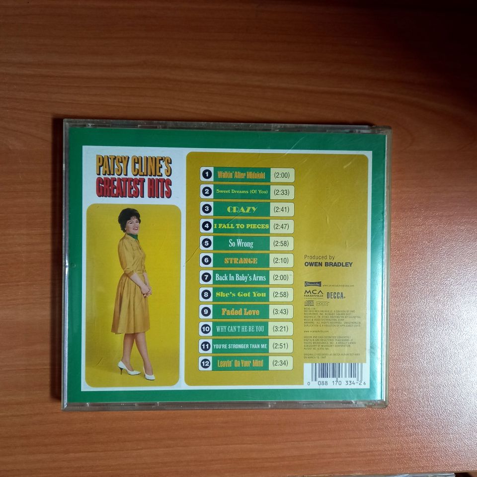 PATSY CLINE – GREATEST HITS (2003) - CD 2.EL